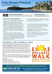 Fairy Bower Precinct Community Forum Newsletter cover thumbnail