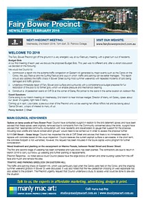 Fairy Bower Precinct Community Forum Newsletter cover thumbnail