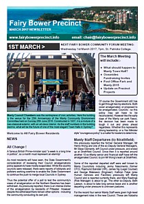 Fairy Bower Precinct Community Forum Newsletter cover thumbnail