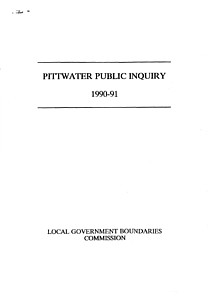 Pittwater Public Inquiry 1990-1 Cover Thumbnail