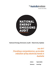 NEEA Electricity Update July 2017 Cover Thumbnail